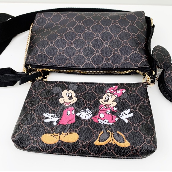 Disney Mickey & Minnie Mouse 3 Piece Crossbody - Picture 4 of 9